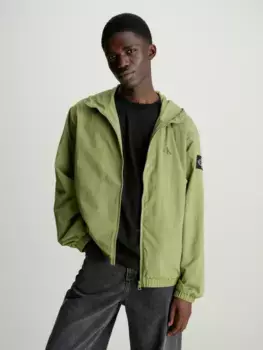 Ветровка Calvin Klein Jeans "WINDBREAKER", с капюшоном, с логотипом Calvin Klein, цвет Dark Juniper