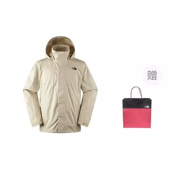 Ветровка City Outdoor, мужская куртки цвета хаки + подарочный пакет The North Face
