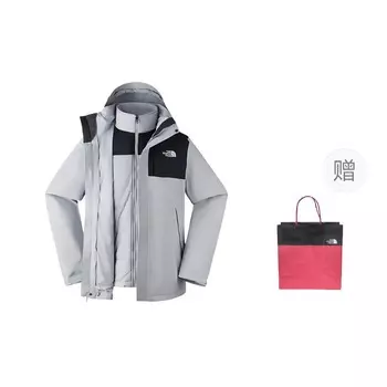 Ветровка City Outdoor, мужская куртки Stardust Grey + подарочный пакет The North Face