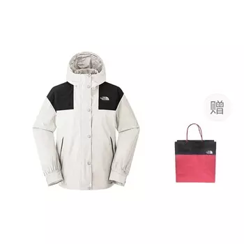 Ветровка City Outdoor, женская куртки Dune White + подарочный пакет The North Face