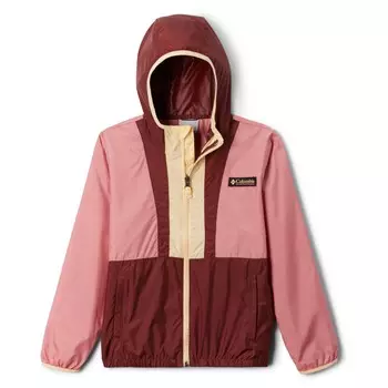 Ветровка Columbia Kid's Back Bowl Hooded Windbreaker, цвет Ping Agave/Spice/Sunkissed