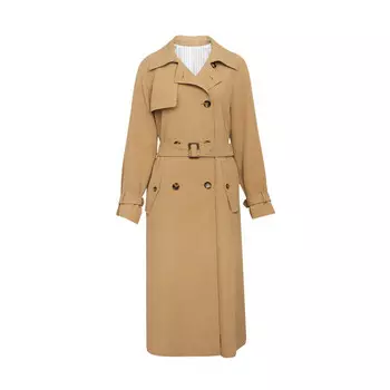 Ветровка длинная Deep Breath в британском стиле, темно-синий