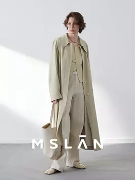 Ветровка длинная MSlan 24 с рукавами реглан, хаки