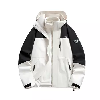 Ветровка для городской жизни/путешествий/поездок на работу унисекс Jeep, черный