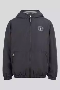 Ветровка для мальчиков с флисовой подкладкой U.S. Polo Assn, черный