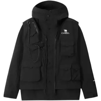 Ветровка для всех погодных условий унисекс Camel, цвет Oak Gray/Dark Olive/Phantom Black