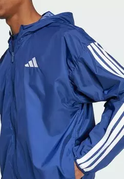 Ветровка ESSENTIAL THREE STRIPES adidas Sportswear, синий