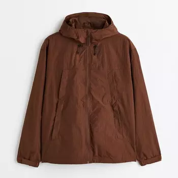 Ветровка H&M Regular Fit, темно-коричневый