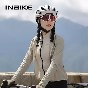 Ветровка INBIKE для мужчин и женщин, ветрозащитная, быстросохнущая велосипедная одежда, топы для шоссейных велосипедов, велосипедные куртки, светло-зеленый цвет 3XL