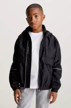 Ветровка из черной ленты Calvin Klein Jeans, черный