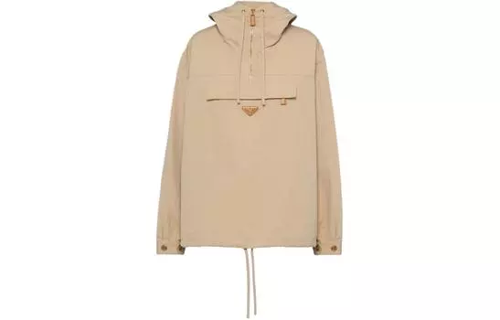 Ветровка из хлопка с треугольным логотипом PRADA, Ropes