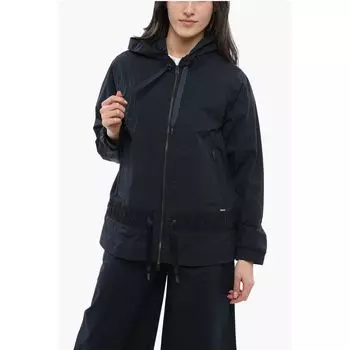 Ветровка из нейлона CRINKLE с затягивающимся шнурком на талии Woolrich, Blue