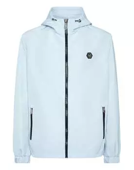 Ветровка из нейлона PHILIPP PLEIN, светло-голубой