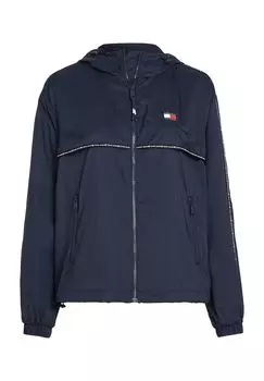 Ветровка, капюшон, карманы на молнии, женская TOMMY Jeans, цвет Dark Night Nav
