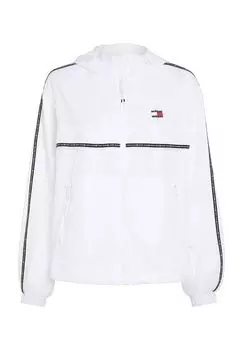 Ветровка, капюшон, карманы на молнии, женская TOMMY Jeans, цвет Ybr White
