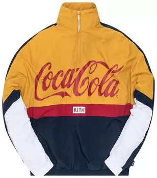 Ветровка Kith x Coca-Cola Quarter Zip Nylon Windbreaker 'Navy', разноцветный