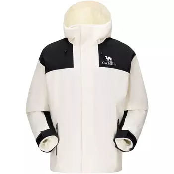Ветровка-куртка для любой погоды унисекс CAMEL, Moon White/Phantom Black