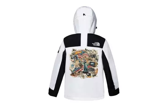 Ветровка куртка унисекс белый The North Face