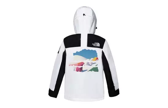 Ветровка куртка унисекс белый The North Face
