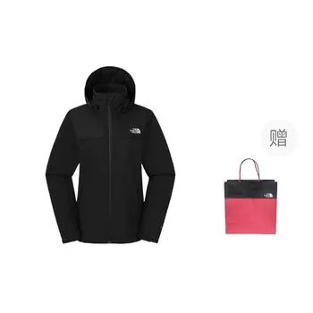 Ветровка куртка унисекс черный подарочный пакет The North Face