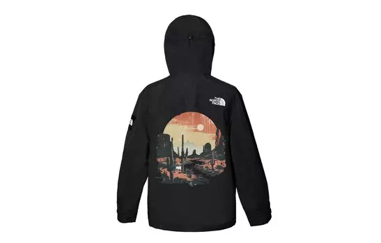Ветровка куртка унисекс черный The North Face
