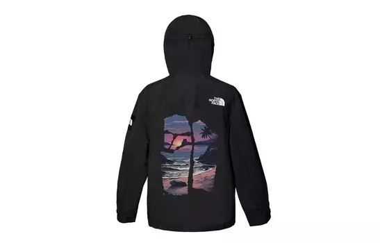 Ветровка куртка унисекс черный The North Face