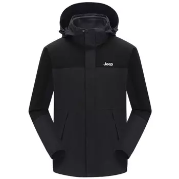 Ветровка Куртка Унисекс Jeep, цвет Black Gray