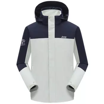 Ветровка Куртка Унисекс Jeep, серый/синий