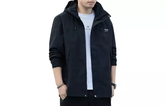 Ветровка Куртка Унисекс Jeep Spirit, черный