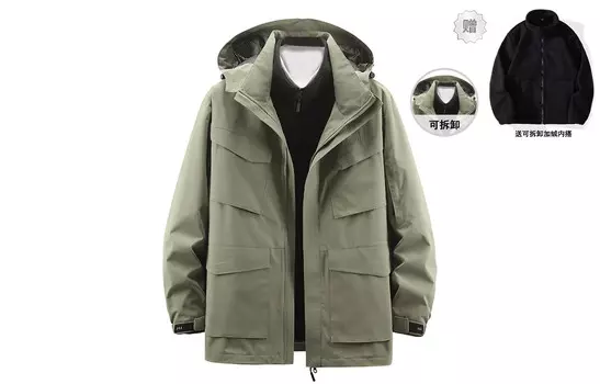 Ветровка Куртка Унисекс Jeep Spirit, черный