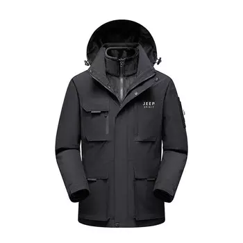 Ветровка Куртка Унисекс Jeep Spirit, цвет Black (3-In-1)