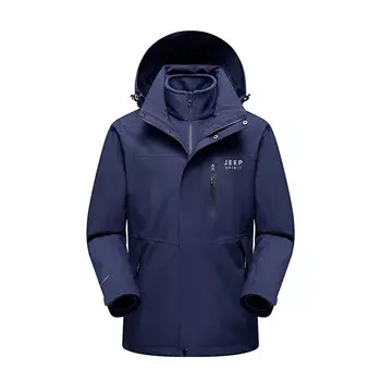 Ветровка Куртка Унисекс Jeep Spirit, цвет Navy Blue (3-in-1)