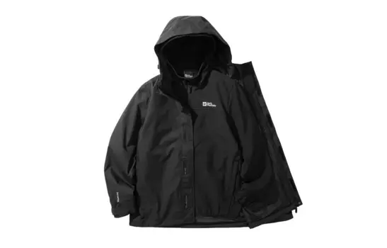 Ветровка мужская Jack Wolfskin, черный