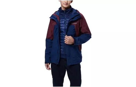 Ветровка мужская куртка синий/красный Columbia