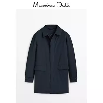 Ветровка мужская Massimo Dutti с лацканами, темно-синий
