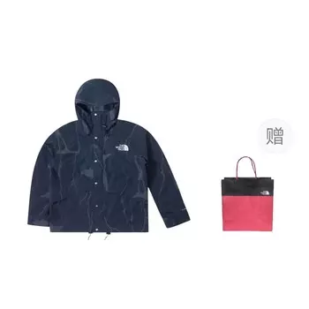 Ветровка мужская серии UE синего цвета + подарочный пакет The North Face, цвет Blue + gift bag