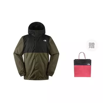 Ветровка мужская зеленый + подарочный пакет The North Face