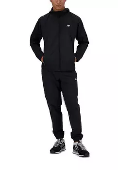 Ветровка New Balance с капюшоном, черный