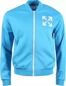 Ветровка Off-White Single Arrow Slim Tracktop 'Cyan Blue/White', синий