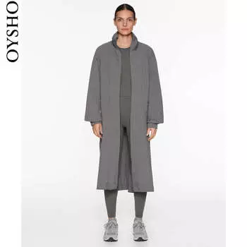 Ветровка Oysho водонепроницаемая и ветрозащитная, серый