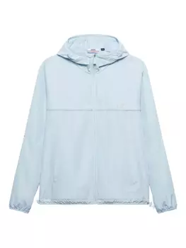 Ветровка с аппликацией логотипа GCDS, синий