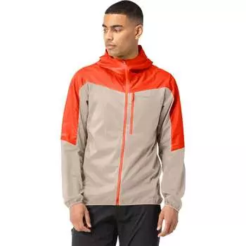 Ветровка с капюшоном falketind aero60 Norrona, цвет arednalin/pure cashmere