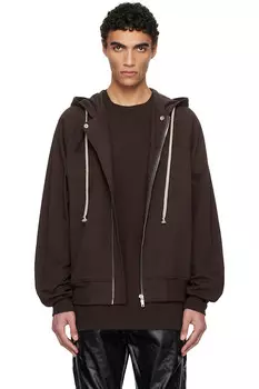 Ветровка с капюшоном Hollywood Rick Owens, цвет mahogany
