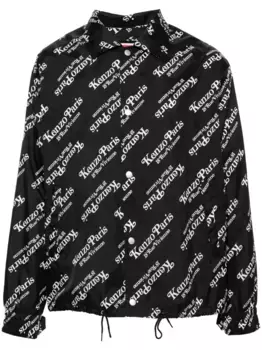 Ветровка с капюшоном и логотипом KENZO, черный