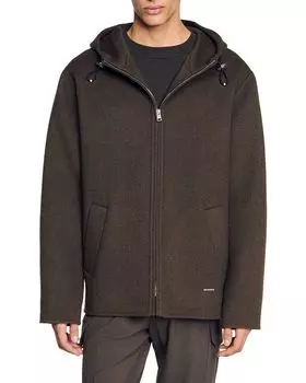 Ветровка с капюшоном Sandro, зеленый