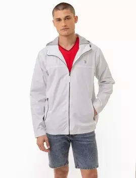 Ветровка с капюшоном U.S. Polo Assn. белый