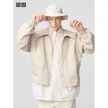 Ветровка с капюшоном Uniqlo Unisex, 30 светло-бежевый
