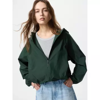 Ветровка с защитой от ультрафиолета Uniqlo женская, 59 темно-зеленый