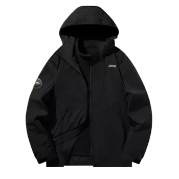 Ветровка с защитой от ветра и воды унисекс Jeep, Pure Black