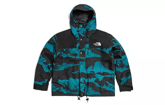 Ветровка серии 1986 года, унисекс, синего цвета с черными надписями The North Face